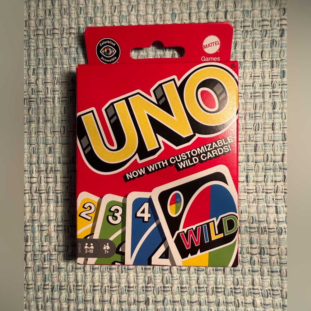 UNO Card Game With Customizable Wild Cards